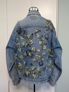 Vintage Levi’s Denim Jacket Custom Paint